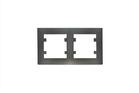Рамка 2-м Karea RIZZ STAR дым. металлик Makel 88050702 - УПС инжиниринг
