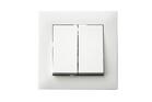 Выключатель 2-клав. Karea RIZZ бел. Makel 88001003 - УПС инжиниринг