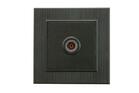 Розетка TV проходная Karea LINE STAR чер. Makel 86054007 - УПС инжиниринг