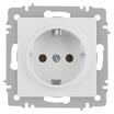 Розетка 1-м СП Accent 6-202-01М 16А IP20 250В 2P+E Schuko бел. матов. Intro Б0063681 - УПС инжиниринг