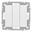 Выключатель 3-кл. СП Accent 6-106-01М 10А IP20 250В AL/CU бел. матов. Intro Б0063532 - УПС инжиниринг