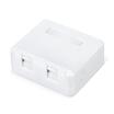 Корпус настенной розетки WR-MB-2 для установки 2-х вставок типа Keystone Jack бел. WRline 505220 - УПС инжиниринг
