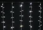 Гирлянда "Занавес" 1.5х1.5м 160LED тепл. бел. IP20 провод прозр. 230В транзит IEK LGDB201-1-160-L1-T-S-20 - УПС инжиниринг