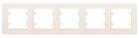 Рамка 5-м Karea горизонт. крем. Makel 56010705 - УПС инжиниринг