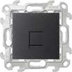 Розетка компьютерная СП Simon 24 RJ45 кат.5E UTP IP20 механизм графит Simon 2410598-038 - УПС инжиниринг