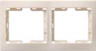 Рамка 2-м КВАРТА РГ-4-ККм горизонт. крем. GENERICA EMK20-K33-DM - УПС инжиниринг