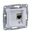 Розетка компьютерная 1-м СП Sedna RJ45 кат.5E UTP неэкранир. механизм бел. SchE SDN4300121 - УПС инжиниринг