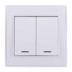 Выключатель 2-кл. СП Rain 10А IP20 с подсветкой бел. LEZARD 703-0202-112 - УПС инжиниринг