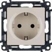 Розетка 1-м СП Valena Life 16А IP20 250В 2P+E защ. шторки винтов. клеммы с лицев. панелью механизм сл. кость Leg 753524 - УПС инжиниринг
