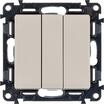 Выключатель 3-кл. СП Valena Life 10А IP20 250В 10AX с лицев. панелью винтов. зажимы механизм сл. кость Leg 752503 - УПС инжиниринг