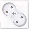 Розетка 2-м СП Simon 24 16А IP20 2х2P без защ. шторок механизм бел. Simon 2450457-030 - УПС инжиниринг