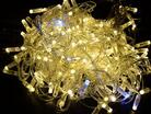 Гирлянда "Нить" 10м 100LED тепл. бел. IP44 провод прозр. 230В мерцание транзит IEK LGDU121-1-100-10-T-S-44 - УПС инжиниринг