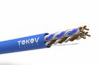 Кабель витая пара U/UTP 4х2х24AWG(0.57мм) кат.6 LSZH TOKOV PRO Fluke tested (м) TOKOV ELECTRIC TKP-C08-U/UTP-42-6-305-LSZH - УПС инжиниринг