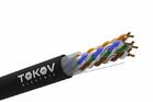 Кабель витая пара U/UTP 4х2х24AWG(0.51мм) кат.5E PE TOKOV PRO Fluke tested (м) TOKOV ELECTRIC TKP-C05-U42-5E-305-OD - УПС инжиниринг
