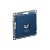 Розетка компьютерная AtlasDesign RJ45 кат.6A механизм аквамарин SE ATN001186 - УПС инжиниринг