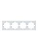 Рамка 4-м OSEN горизонт. квадрат бел. LEZARD 743-0200-149 - УПС инжиниринг