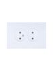 Розетка 2-мест. б/з СП ZIMA IP20 16А ПБТ безвинт. зажим бел. LEZARD 704-0200-128BQC - УПС инжиниринг