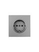 Розетка 1-мест. с/з ПБТ СП ZIMA IP20 16А безвинт. зажим сер. матов. LEZARD 704-7488-122BQC - УПС инжиниринг