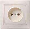 Розетка 1-м СП Кварта РС10-2-Км 10А IP20 без заземл. без защ. шторок керамика крем. GENERICA ERK10-K33-10-K - УПС инжиниринг