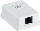 Розетка компьютерная 1-м ОП RJ45 кат.5E UTP бел. ITK CS2-1C5EU-12 - УПС инжиниринг
