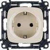 Розетка 1-м СП Valena Allure 16А IP2X 250В 2P+E безвинтов. клеммы с лицев. панелью механизм сл. кость Leg 753821 - УПС инжиниринг
