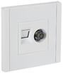 Розетка 2-м TV+RJ45 кат.5E FORTE&PIANO FP236 бел. IEK FP-AK20-1-K01 - УПС инжиниринг