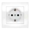 Розетка 1-м СП Бриллиант 16А IP20 с заземл. защ. шторки бел. UNIVersal 7947632 - УПС инжиниринг