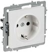 Розетка BRITE РС11-1-0-БрАБ 16А с заземл. без защ. шторок механизм арктич. бел. IEK BR-R11-16-K91 - УПС инжиниринг