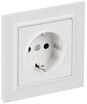 Розетка BRITE РСР14-1-0-БрАБ 16А в сборе с заземл. защ. шторки арктич. бел. IEK BR-R14-16-K91-F - УПС инжиниринг