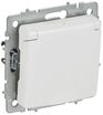 Розетка BRITE РСбш10-3-БрАБ 16А IP20 с заземл. защ. шторки с крышкой механизм арктич. бел. IEK BR-R16-16-K91 - УПС инжиниринг