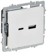 Розетка BRITE РЮ11-1-БрАБ 18Вт USB A+C механизм арктич. бел. IEK BR-U22-018-K91 - УПС инжиниринг