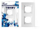 Рамка 2-м Pixel IP44 бел. TOKOV ELECTRIC TKE-PX-RM2-C01-IP44 - УПС инжиниринг