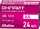 Элемент питания алкалиновый 90 635 OBT-ALK-LR6-BOX24 (бокс 24шт) ОНЛАЙТ 90635 - УПС инжиниринг
