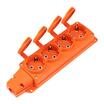 Колодка удлинителя 4-м с заземл. 16А IP54 влагозащ. с защ. крышкой COMPACT каучук оранж. Rexant 111-228 - УПС инжиниринг