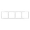 Рамка 4-м S70 пластик. бел. глянцевый Voltum VLS100401 - УПС инжиниринг