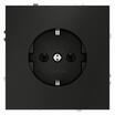 Розетка 1-м СП S70 16А с заземл. механизм черн. матов. Voltum VLS040108 - УПС инжиниринг