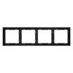 Рамка 4-м S70 пластик. черн. матов. Voltum VLS100408 - УПС инжиниринг