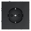 Розетка 1-м СП S70 16А с заземл. защ. шторки механизм графит Voltum VLS040207 - УПС инжиниринг