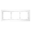 Рамка 3-м S70 стеклян. бел. матов. Voltum VLS110302 - УПС инжиниринг
