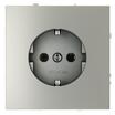 Розетка 1-м СП S70 16А с заземл. механизм сталь Voltum VLS040105 - УПС инжиниринг