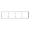 Рамка 4-м S70 пластик. бел. матов. Voltum VLS100402 - УПС инжиниринг