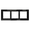 Рамка 3-м S70 стеклян. черн. Voltum VLS110308 - УПС инжиниринг