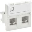 Розетка компьютерная 2мод. 2вх. PRIMER RJ45 кат.5E РКИ-22-00-П-5 бел. IEK PR-KK40D-RI-0-2-2C5EU-K01 - УПС инжиниринг