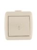 Переключатель проходной 1-кл. ОП Nata 10А IP20 крем. LEZARD 710-0300-105 - УПС инжиниринг