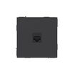 Розетка компьютерная 1-м KANT RJ45 кат.6A без шторки черн. уголь DKC 7012673 - УПС инжиниринг