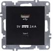 Розетка LAVIN/KAREN USB + TYPE-C механизм черн. ARVIA 50 07 2000 304 - УПС инжиниринг