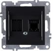 Розетка компьютерная LAVIN/KAREN RJ45 кат.6 механизм черн. ARVIA 50 07 2000 247 - УПС инжиниринг