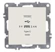 Розетка LAVIN/KAREN USB + TYPE-C механизм бел. ARVIA 50 01 1000 304 - УПС инжиниринг