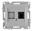 Розетка телефонная 1вых. СП 1мод. LAVIN/KAREN RJ45 кат.3 механизм сер. ARVIA 50 03 2000 221 - УПС инжиниринг