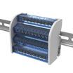 Шина на DIN-рейку в корпусе (кросс-модуль) 4 группы по 11 отверстий 125А TOKOV ELECTRICT KE-DBTB-125-4-11/3L+PEN - УПС инжиниринг